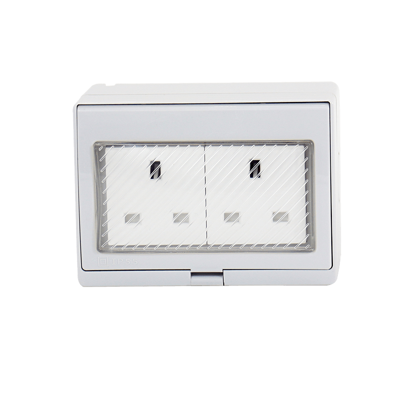 IP55 waterproof socket two-position British style